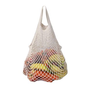 Eco Cotton-04 Fairtrade & Organic Cotton String Bag with Short Handle