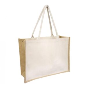 Eco Jute-203 Jute-Canvas Combo Tote